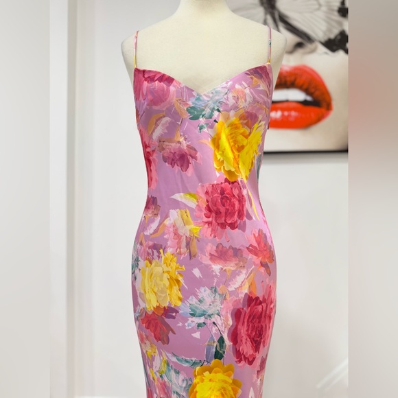 ML Monique Lhuillier Seraphine Satin Maxi Dress - Picture 5 of 15